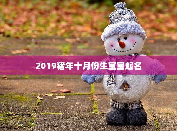 2019猪年十月份生宝宝起名