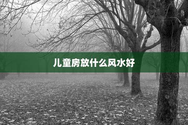 儿童房放什么风水好