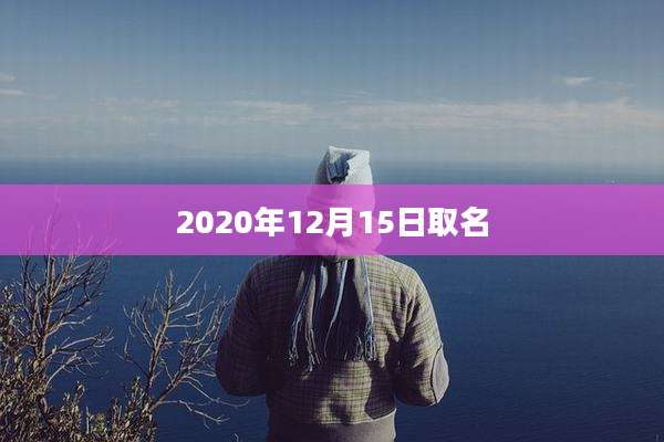 2020年12月15日取名