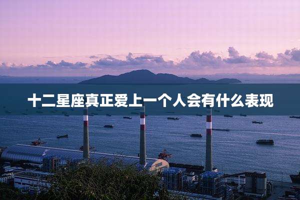十二星座真正爱上一个人会有什么表现
