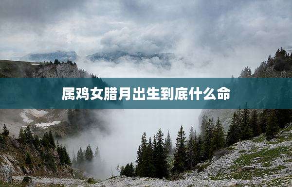属鸡女腊月出生到底什么命
