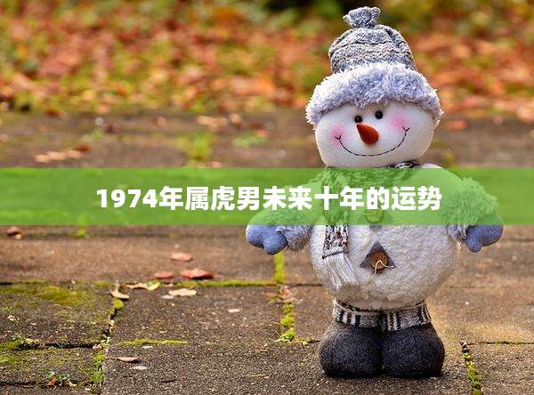 1974年属虎男未来十年的运势