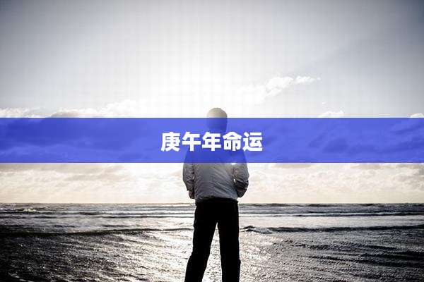 庚午年命运