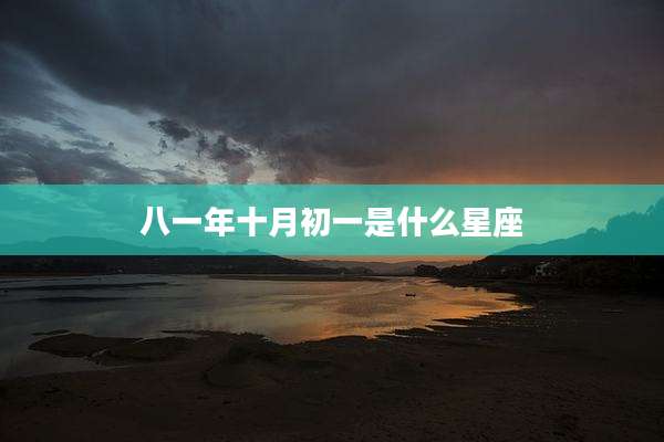 八一年十月初一是什么星座