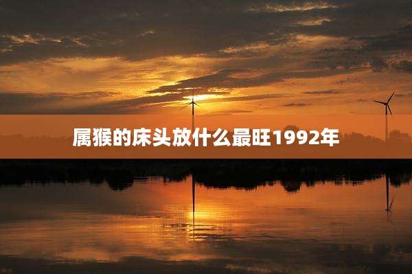 属猴的床头放什么最旺1992年