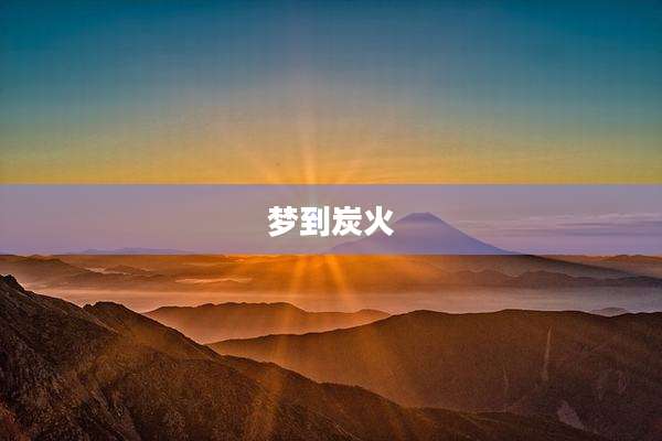 梦到炭火
