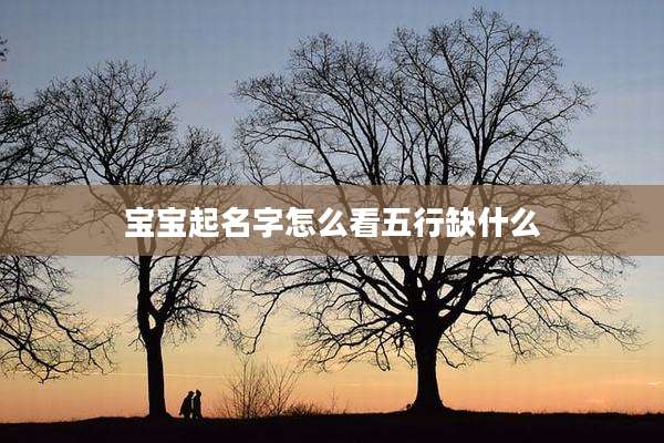 宝宝起名字怎么看五行缺什么