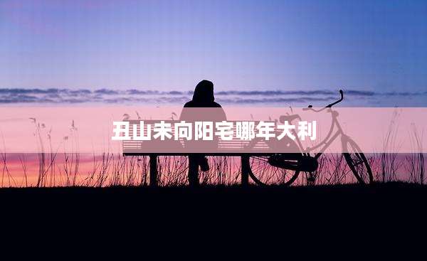 丑山未向阳宅哪年大利