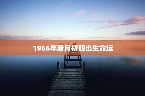 1966年腊月初四出生命运