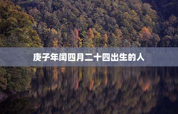 庚子年闰四月二十四出生的人