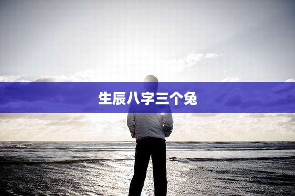 生辰八字三个兔