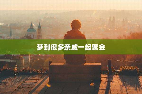 梦到很多亲戚一起聚会