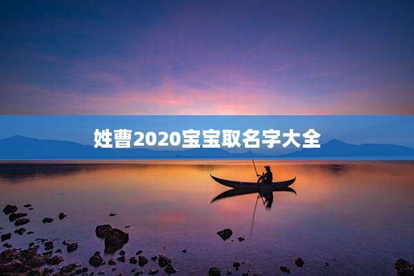 姓曹2020宝宝取名字大全