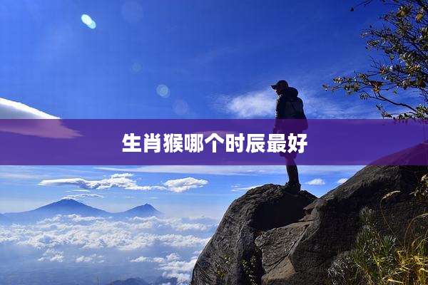 生肖猴哪个时辰最好