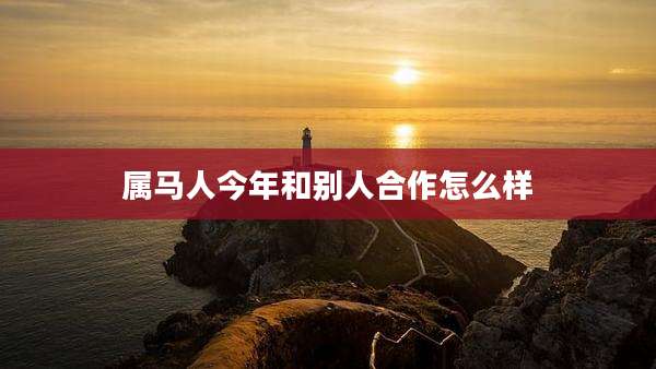 属马人今年和别人合作怎么样