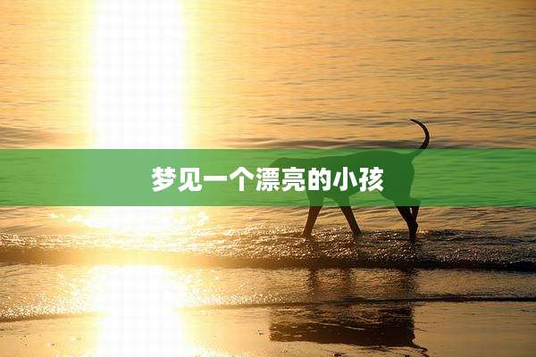 梦见一个漂亮的小孩