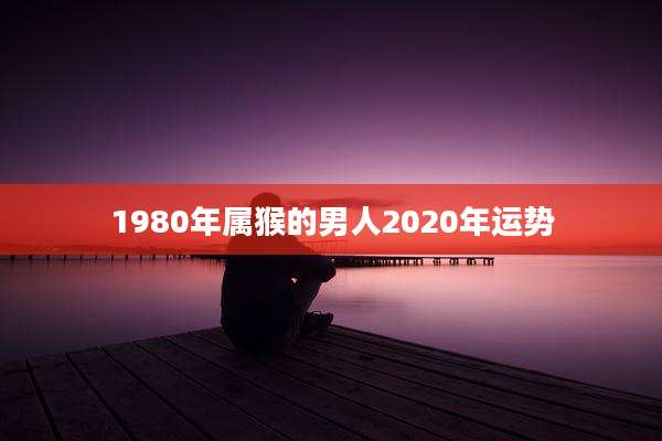 1980年属猴的男人2020年运势