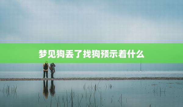 梦见狗丢了找狗预示着什么