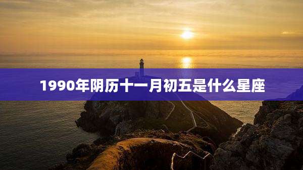 1990年阴历十一月初五是什么星座