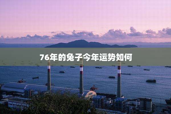76年的兔子今年运势如何