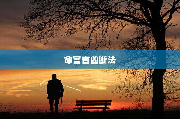 命宫吉凶断法