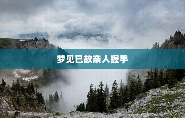 梦见已故亲人握手