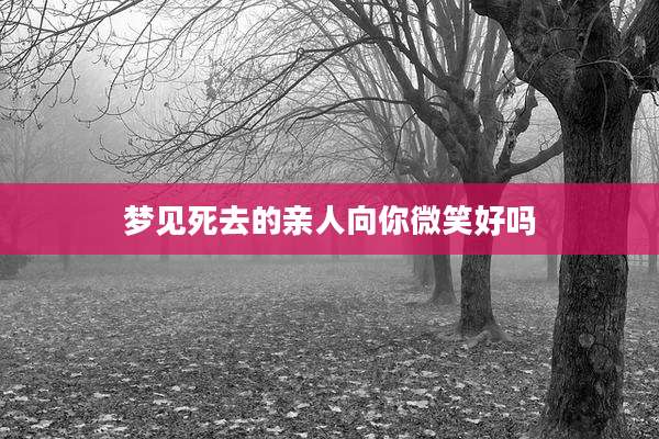 梦见死去的亲人向你微笑好吗
