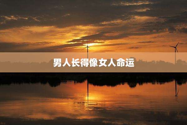 男人长得像女人命运