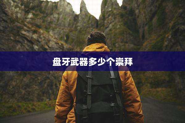 盘牙武器多少个崇拜