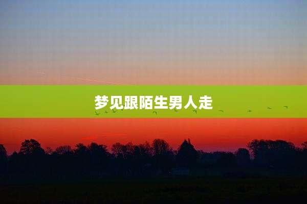 梦见跟陌生男人走