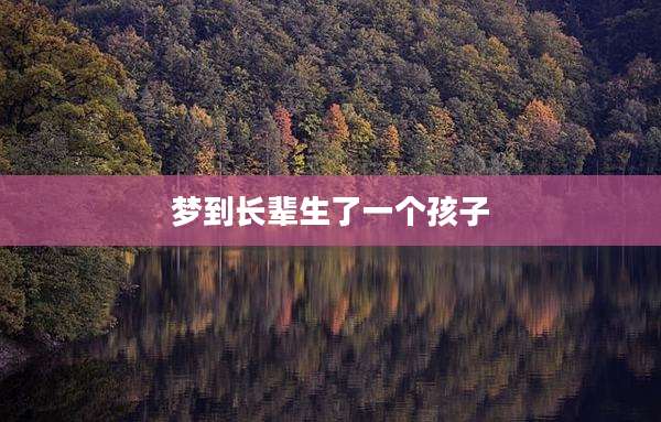 梦到长辈生了一个孩子