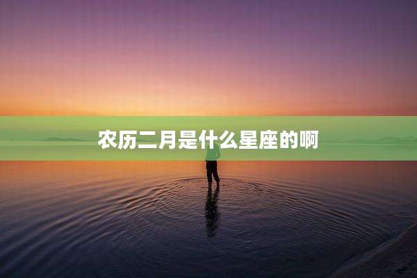 农历二月是什么星座的啊