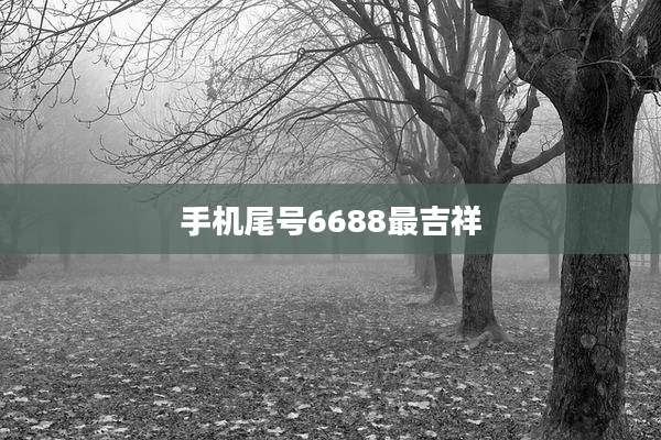 手机尾号6688最吉祥