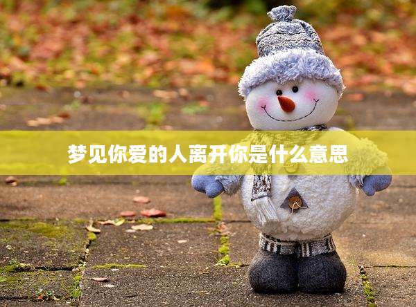 梦见你爱的人离开你是什么意思