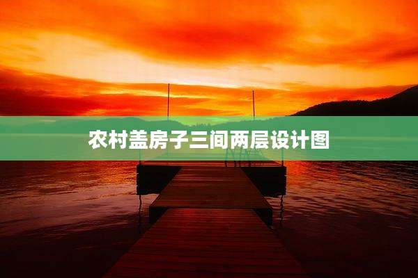 农村盖房子三间两层设计图