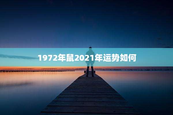 1972年鼠2021年运势如何
