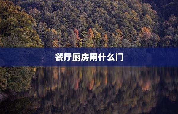 餐厅厨房用什么门