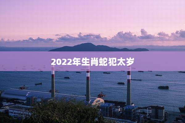 2022年生肖蛇犯太岁