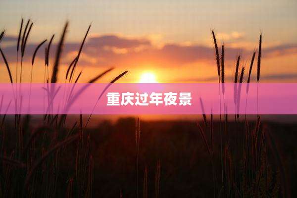 重庆过年夜景