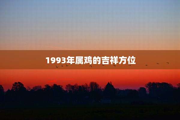 1993年属鸡的吉祥方位