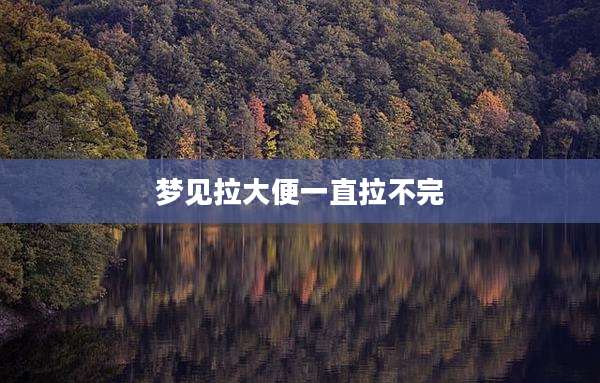 梦见拉大便一直拉不完
