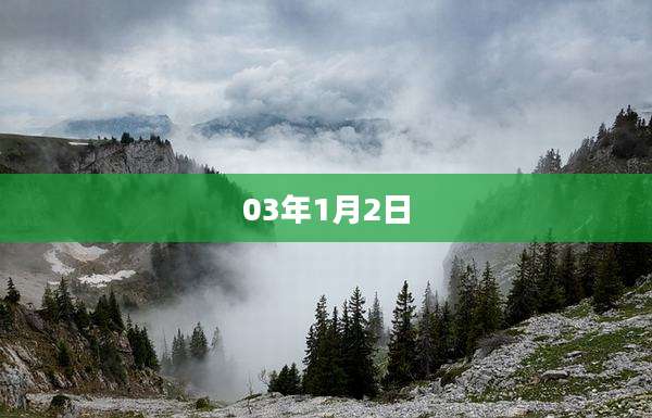 03年1月2日