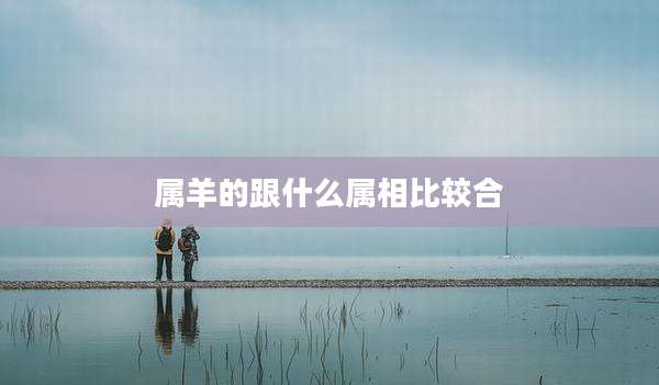 属羊的跟什么属相比较合