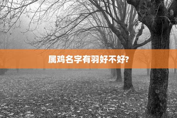 属鸡名字有羽好不好?