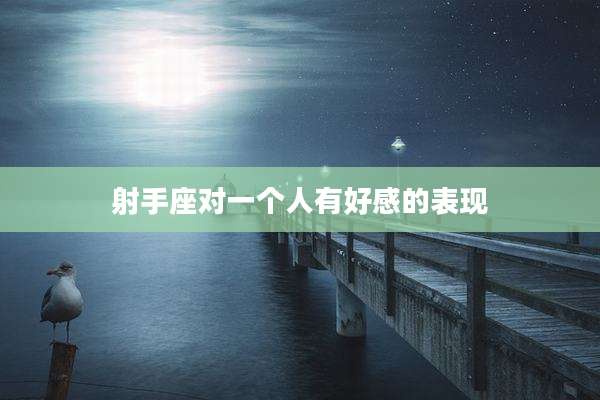 射手座对一个人有好感的表现