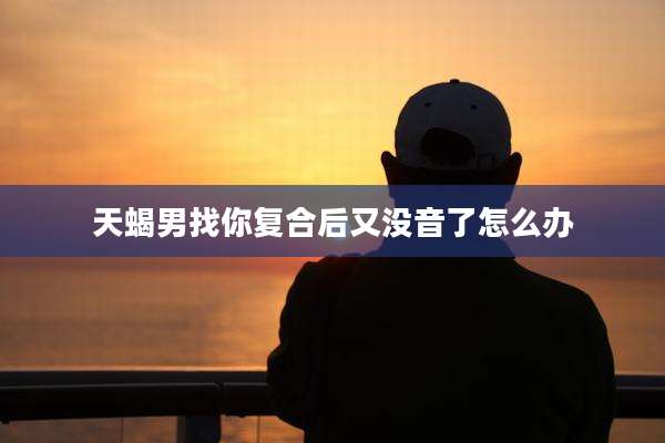 天蝎男找你复合后又没音了怎么办