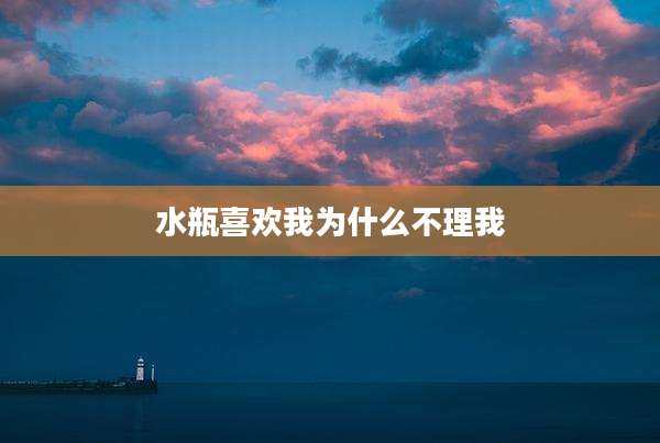 水瓶喜欢我为什么不理我