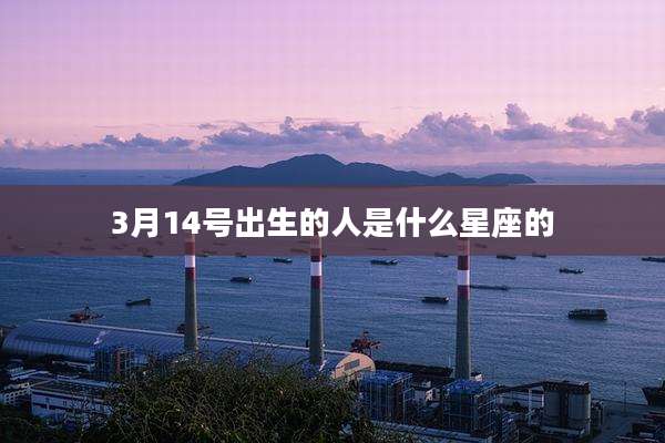3月14号出生的人是什么星座的