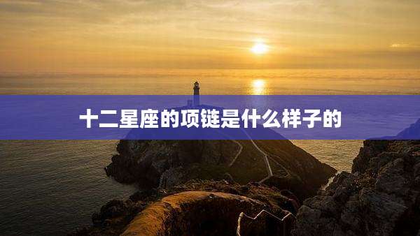 十二星座的项链是什么样子的