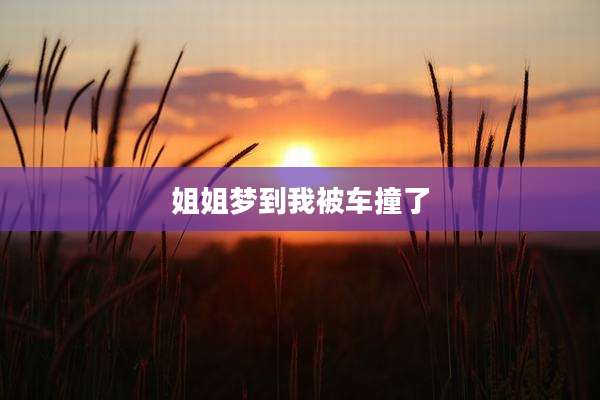 姐姐梦到我被车撞了